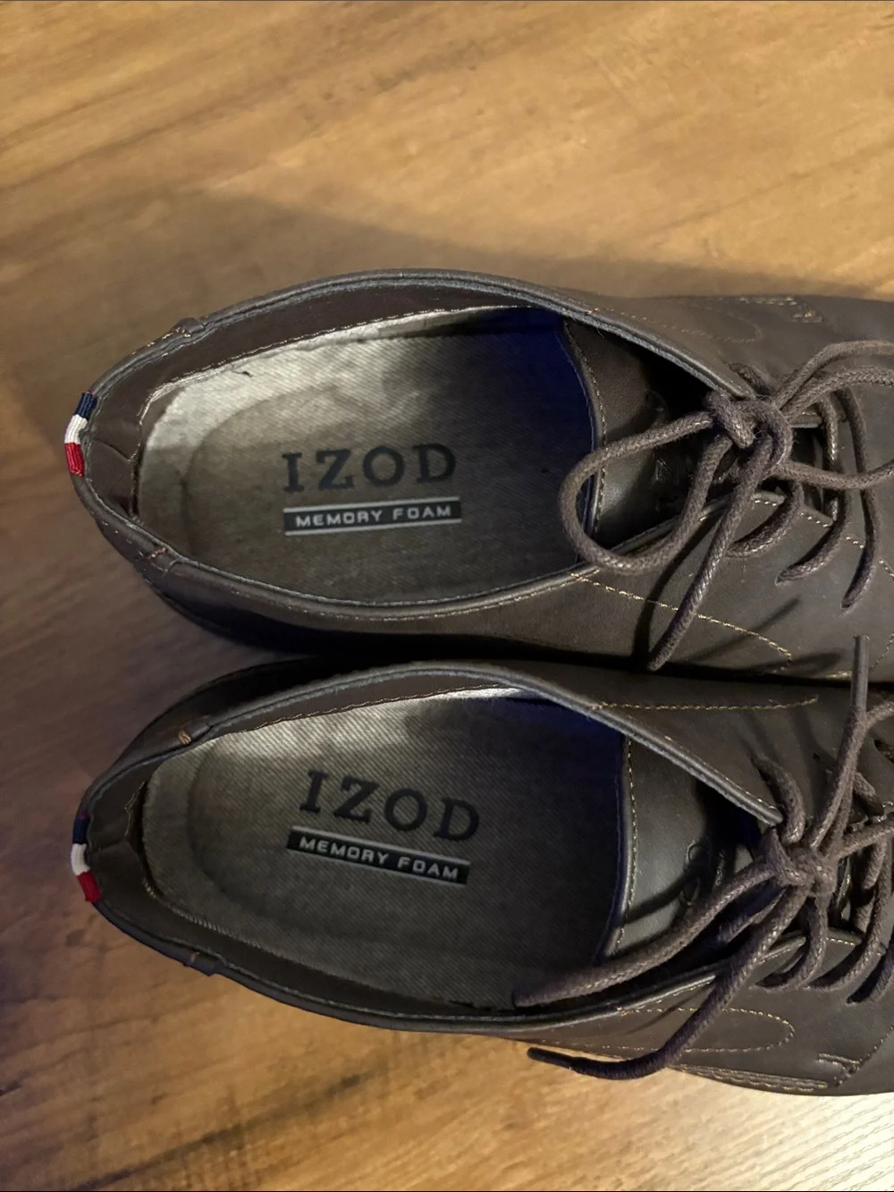 Izod Men's Dark Brown Leather Chukka Lace-Up Boots
